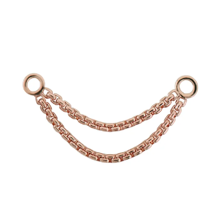 Earrings LeRoi Meander VIII Chain Attachment in Gold