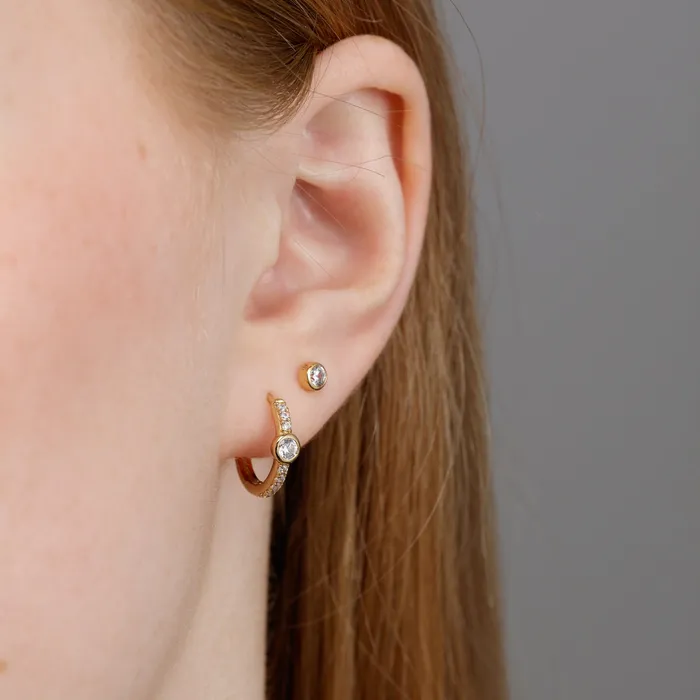 Earrings Scream Pretty Hannah Martin Sparkling Bezel Set of 3 Earrings Earrings Scream Pretty Hannah Martin Sparkling Bezel Set of 3 Earrings