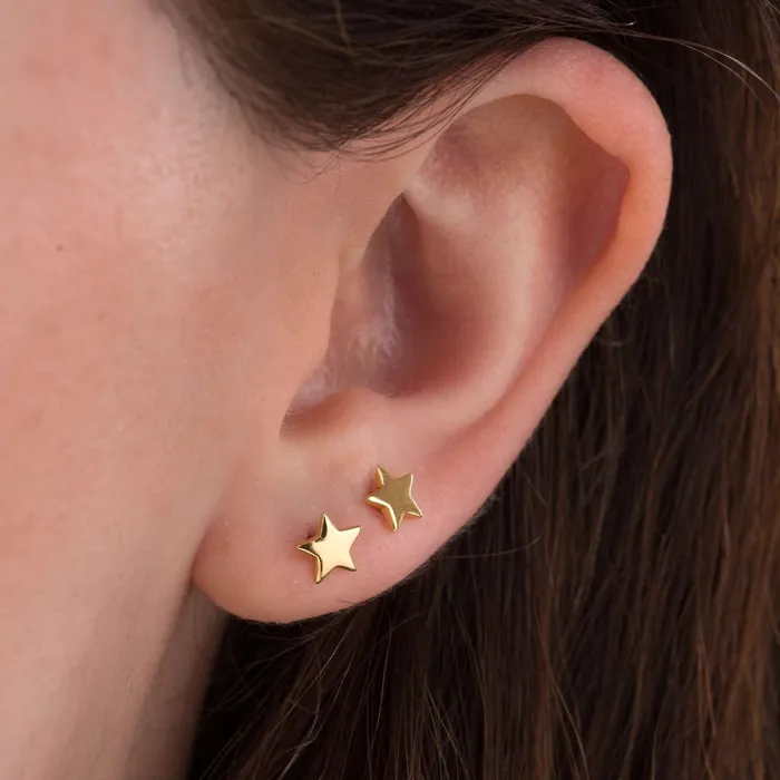Earrings Scream Pretty Tiny Star Stud Earrings