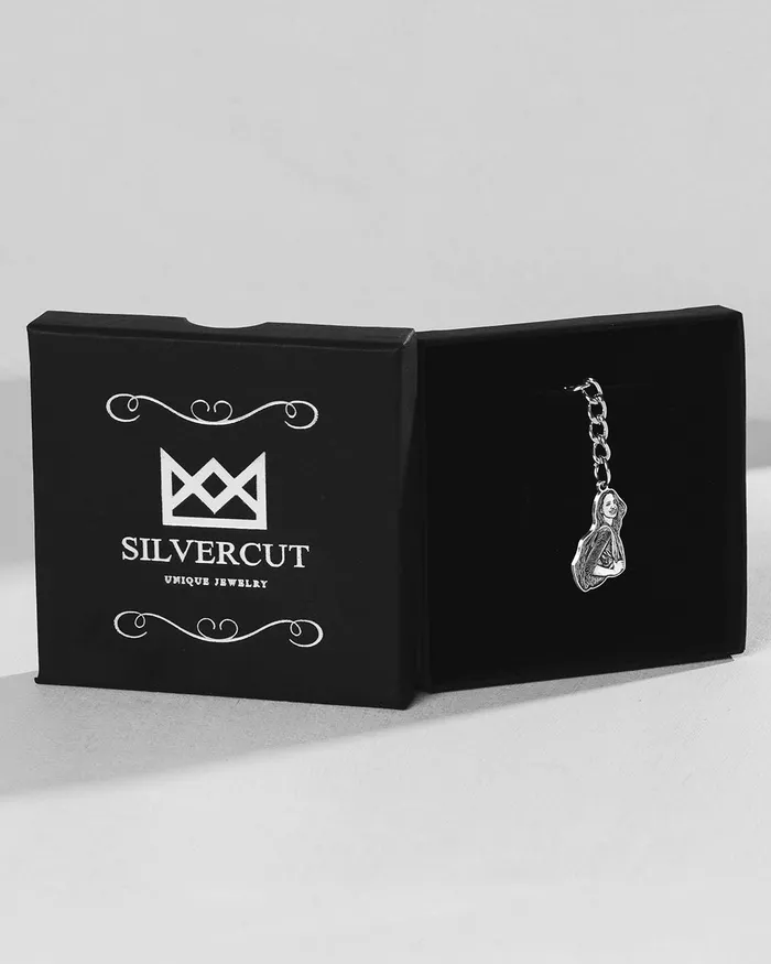 Earrings Silvercut Original LifeLike Keychain Earrings Silvercut Original LifeLike Keychain