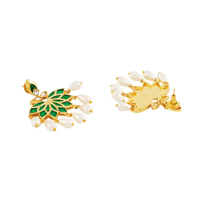 Earrings Teejh Baby Doll Green Truck Art Earrings
