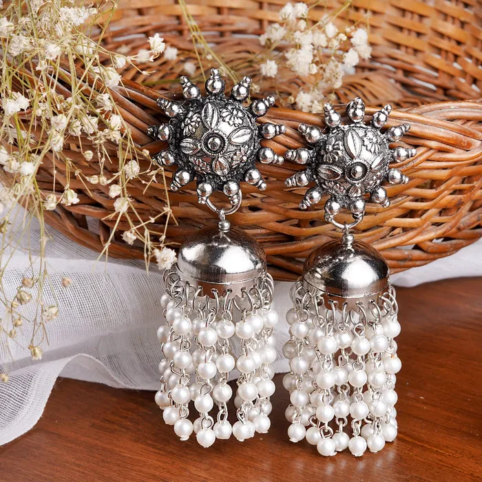 Earrings Teejh Teejh Rupangi Pearl Jhumki Earrings