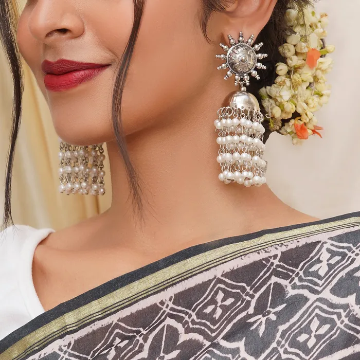 Earrings Teejh Teejh Rupangi Pearl Jhumki Earrings Earrings Teejh Teejh Rupangi Pearl Jhumki Earrings