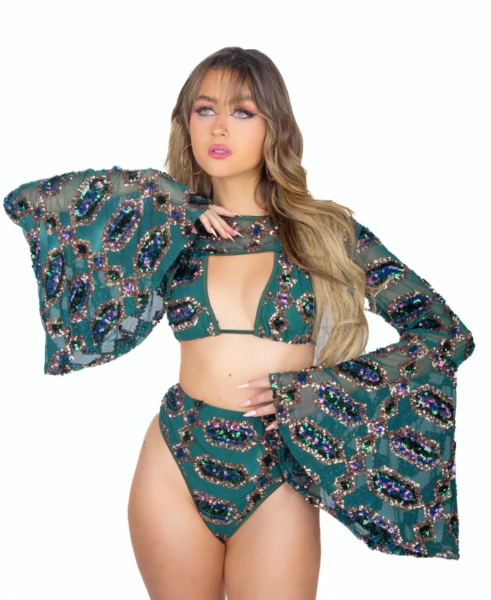 Earrings THE LUMI SHOP Emerald Jade Goddess Arm Sleeves