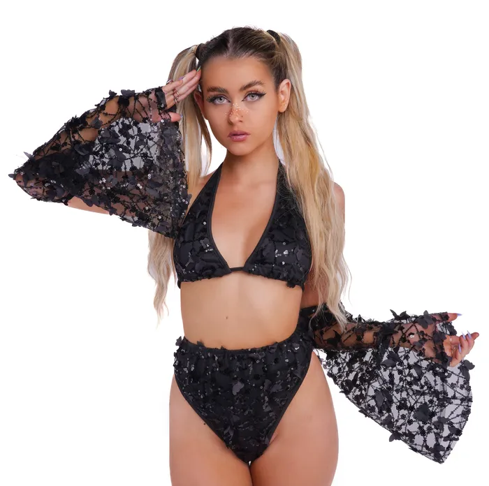 Earrings THE LUMI SHOP Midnight Butterfly Blossom Top