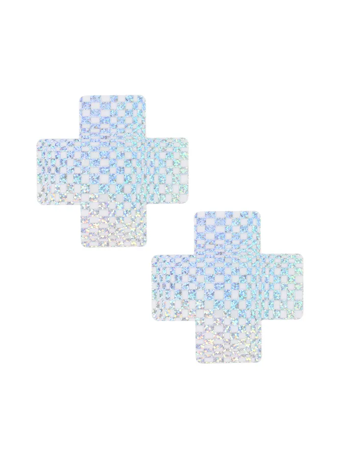 Fixie Holographic Cross Pasties THE LUMi SHOP Necklaces
