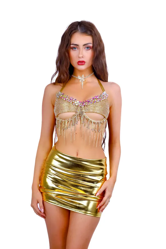 FULL OUTFITGold Shine Chic 3 pcs THE LUMI SHOP PreStyled Sets