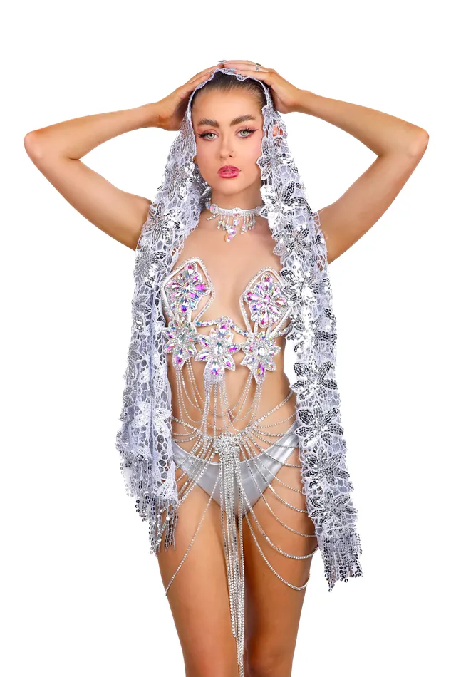 FULL OUTFIT Silver Lotus Goddess 5 pcs THE LUMI SHOP Rings