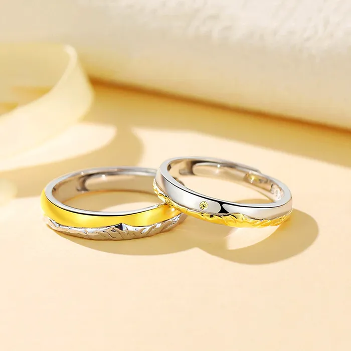 Golden Sunset Couple Earrings