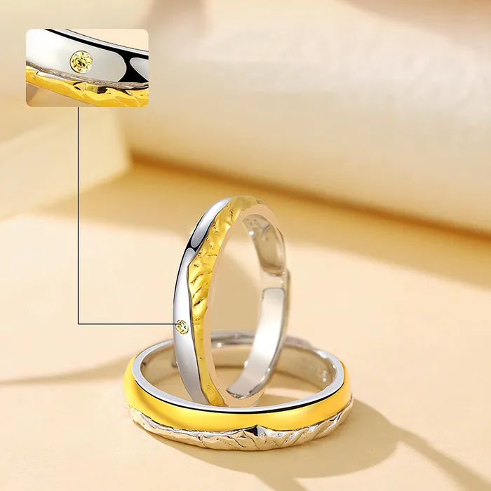 Golden Sunset Couple Earrings