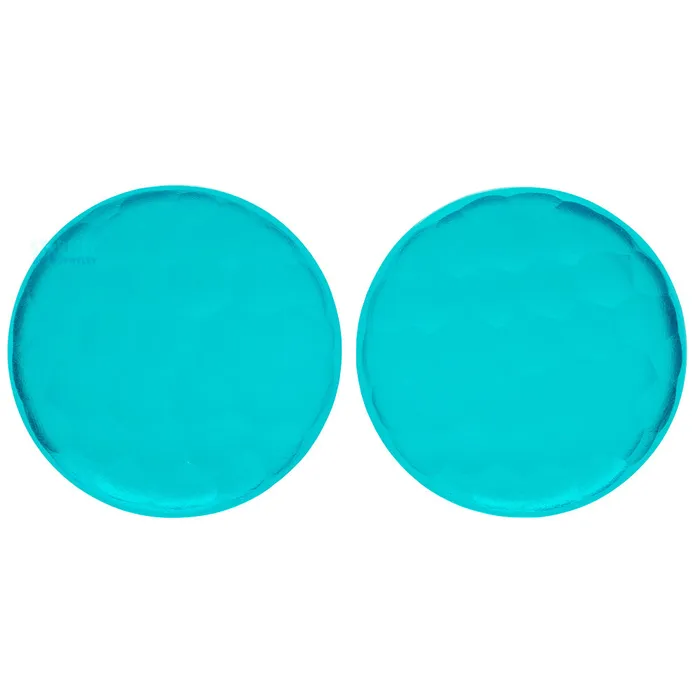 Gorilla Glass Earrings Martele Glass Solid Plugs Turquoise