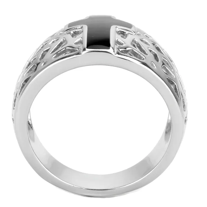 Green Rings CJ3720 Wholesale Unisex Stainless Steel High polished no plating Cross Ring Green Rings CJ3720 Wholesale Unisex Stainless Steel High polished no plating Cross Ring