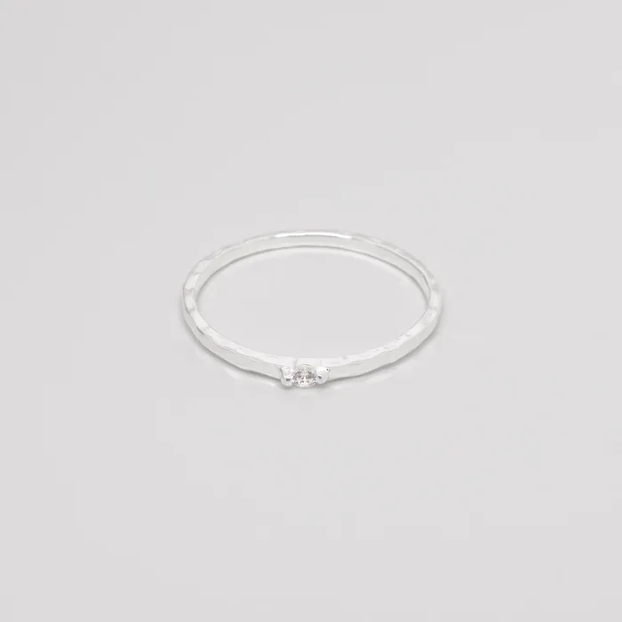 hammered sparkle ring fejn ML Rings