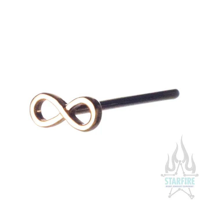 Infinity Nostril Screw in Gold Body Vision BVLA Earrings
