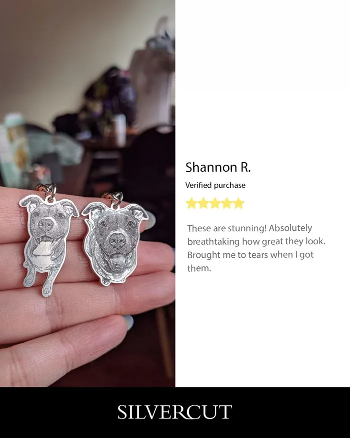 LifeLike Keychain Silvercut Original Earrings