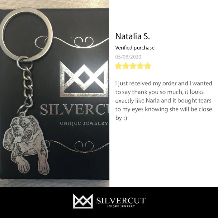 LifeLike Keychain Silvercut Original Earrings