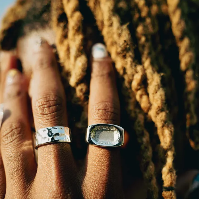 More Than 90 Rings UNEVEN PITCH RING SILVER