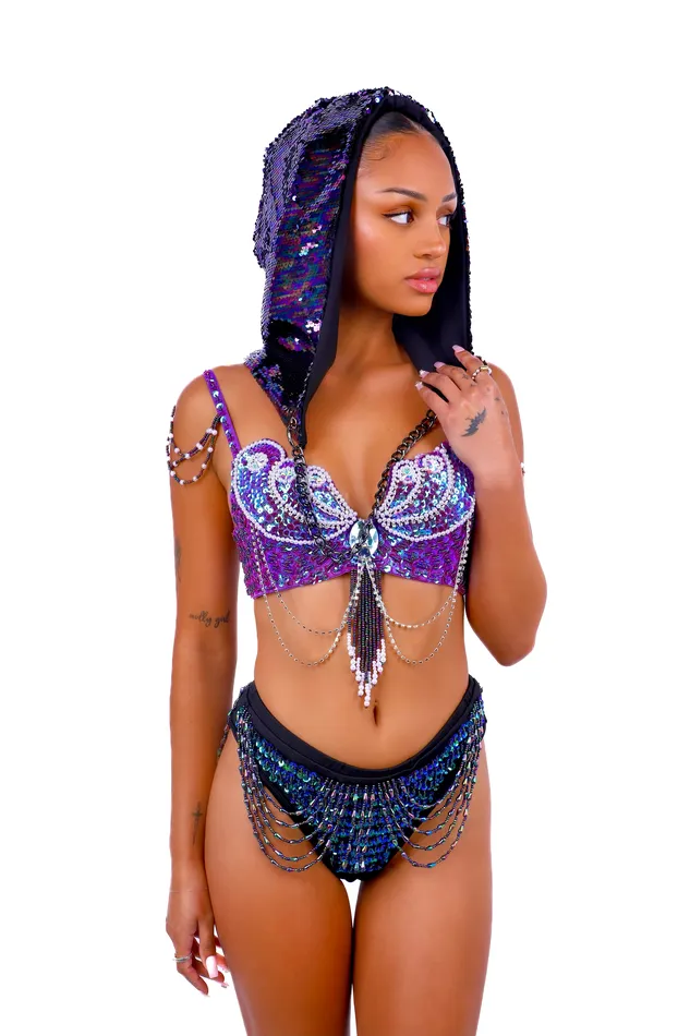 Necklaces THE LUMI SHOP FULL OUTFIT Amethyst Forest Rebel 3 pcs