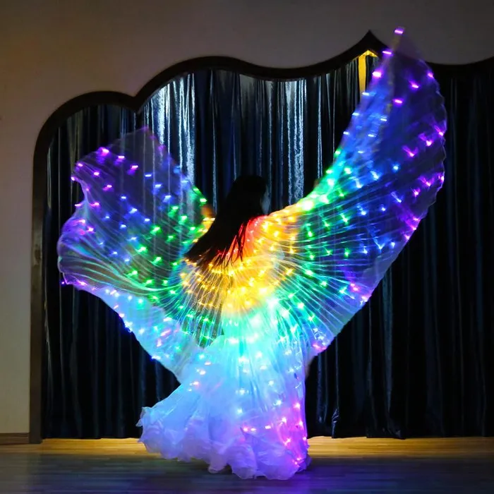 Necklaces THE LUMI SHOP LED Rainbow Wings Necklaces THE LUMI SHOP LED Rainbow Wings