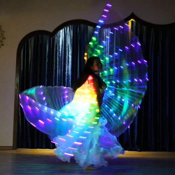 Necklaces THE LUMI SHOP LED Rainbow Wings Necklaces THE LUMI SHOP LED Rainbow Wings