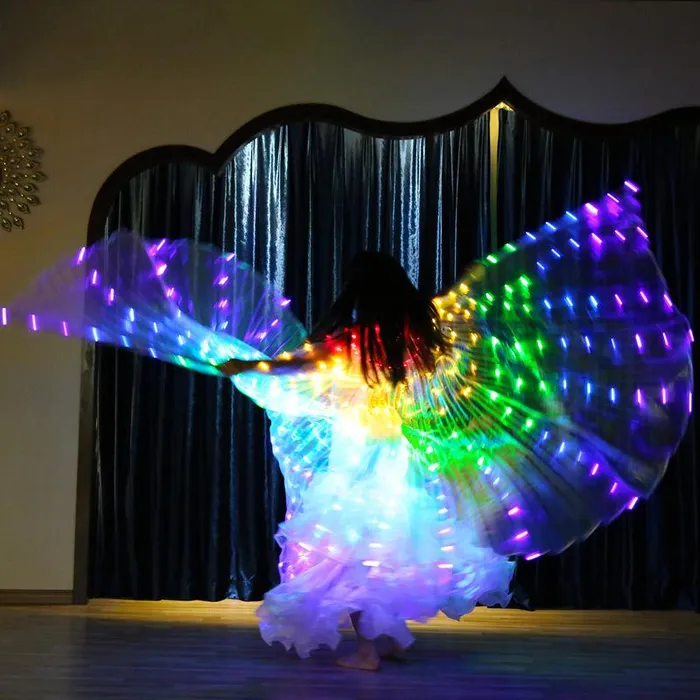 Necklaces THE LUMI SHOP LED Rainbow Wings Necklaces THE LUMI SHOP LED Rainbow Wings