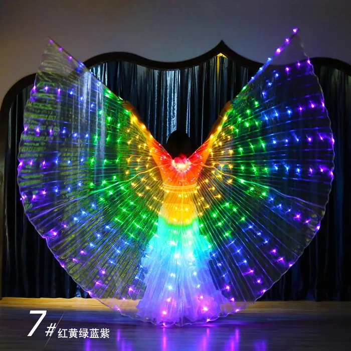 Necklaces THE LUMI SHOP LED Rainbow Wings Necklaces THE LUMI SHOP LED Rainbow Wings