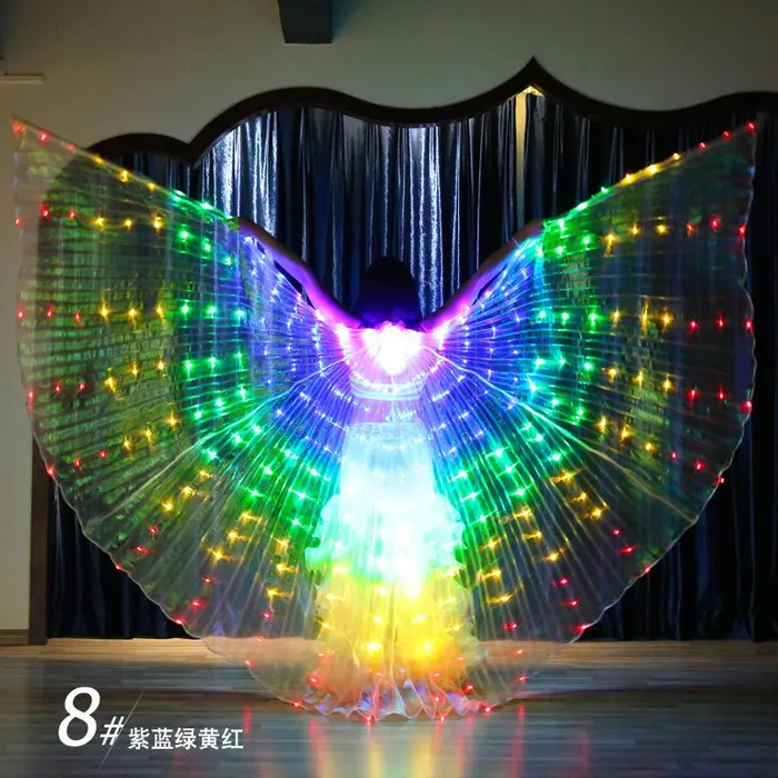 Necklaces THE LUMI SHOP LED Rainbow Wings Necklaces THE LUMI SHOP LED Rainbow Wings