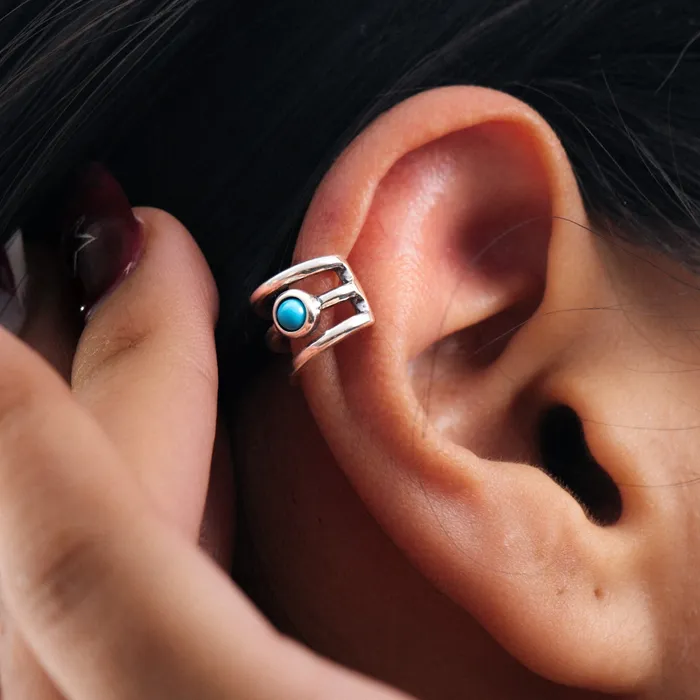 Radiante Wayfarer Turquoise Ear Cuff Turquoise Skies Earrings
