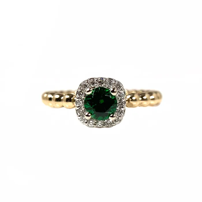 Rings Donald Haack Diamonds Tsavorite Diamond Ring