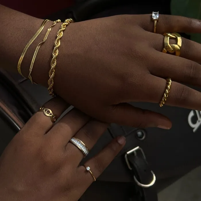 Rings Ellie Vail Brooklyn Chain Ring