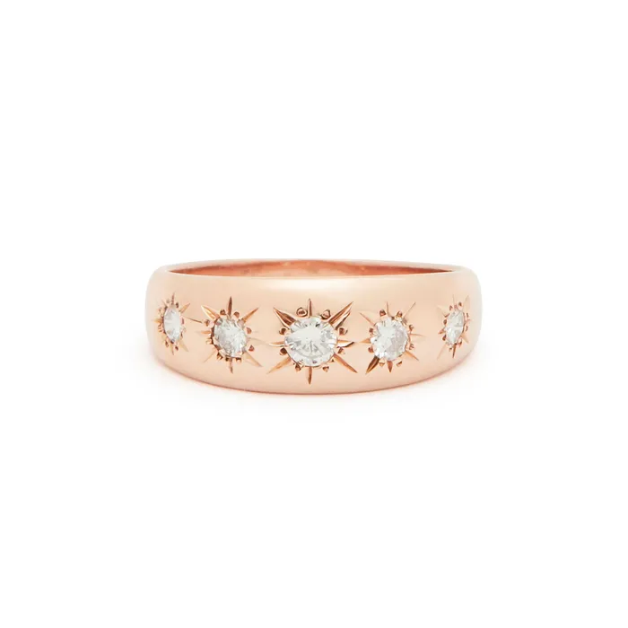 Rings Fox Bond Originals The FB Diamond 5Starburst Ring