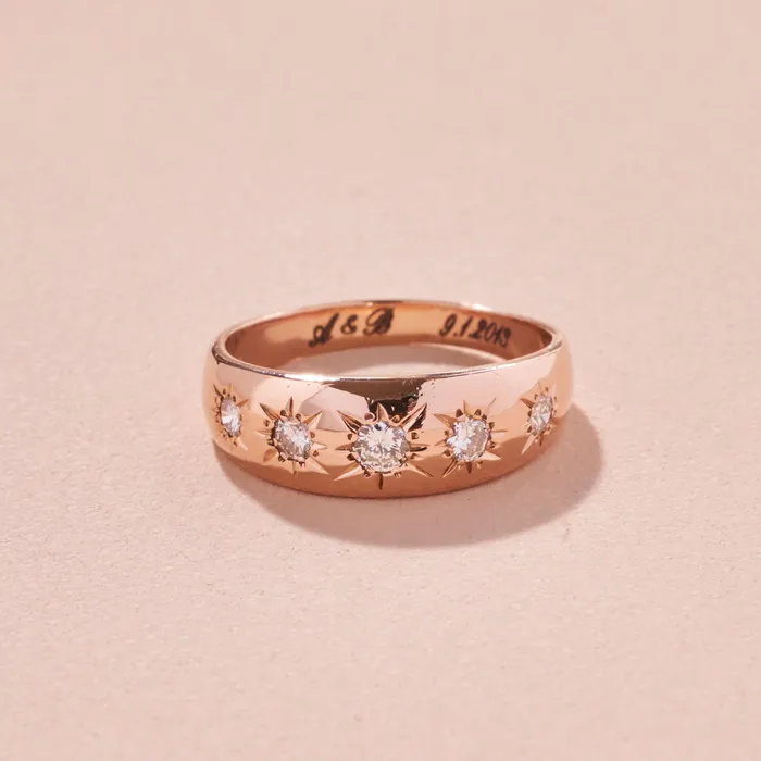 Rings Fox Bond Originals The FB Diamond 5Starburst Ring