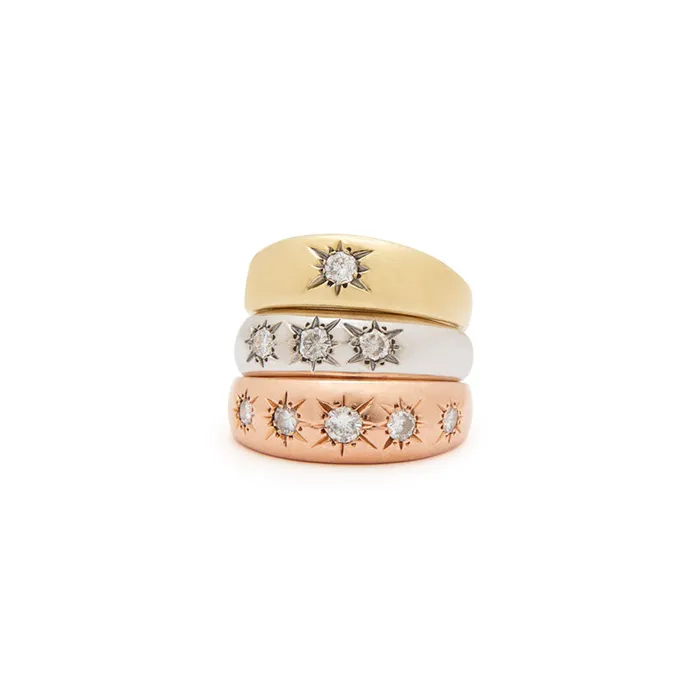 Rings Fox Bond Originals The FB Diamond 5Starburst Ring
