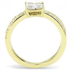 Rings Green CJE3181 Wholesale Womens Stainless Steel IP Gold Clear AAA Grade CZ Fashion Ring Rings Green CJE3181 Wholesale Womens Stainless Steel IP Gold Clear AAA Grade CZ Fashion Ring