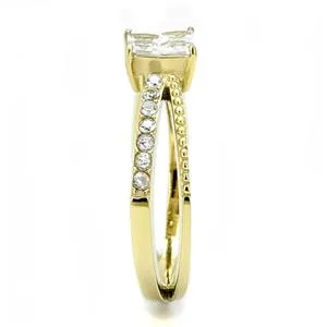 Rings Green CJE3181 Wholesale Womens Stainless Steel IP Gold Clear AAA Grade CZ Fashion Ring Rings Green CJE3181 Wholesale Womens Stainless Steel IP Gold Clear AAA Grade CZ Fashion Ring