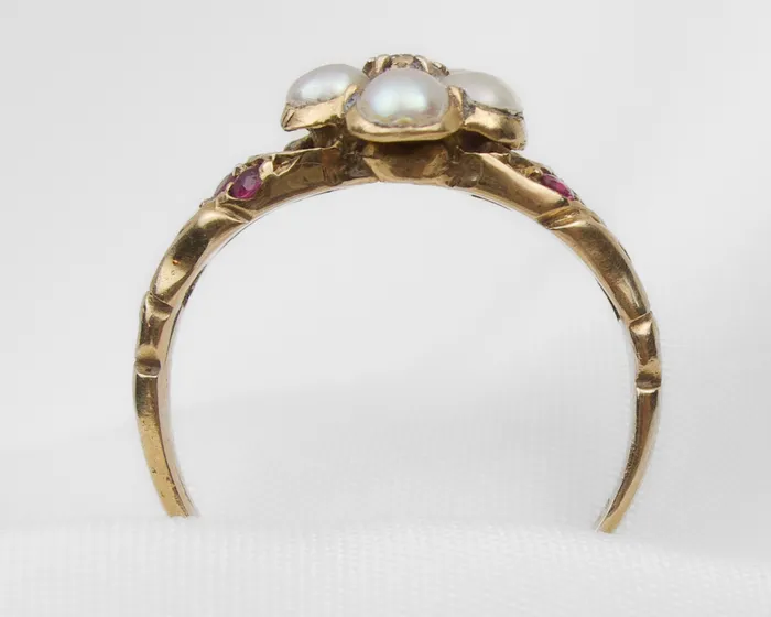 Rings Isadoras A Victorian Garnet Seed Pearl Diamond Ring Rings Isadoras A Victorian Garnet Seed Pearl Diamond Ring