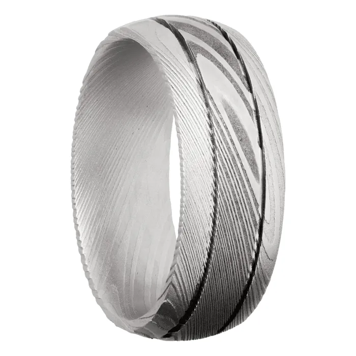 Rings Lashbrook Damascus Band Rings Lashbrook Damascus Band