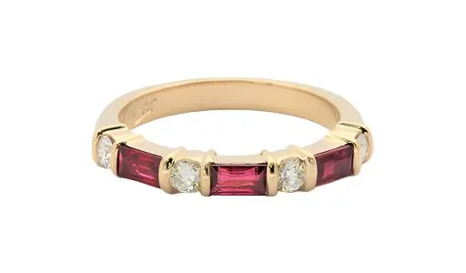Rings Ruby Diamond Band Stanmark