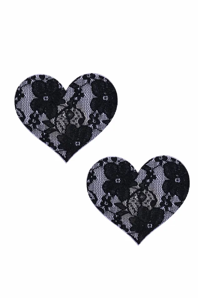 Rings THE LUMi SHOP Black Lace Heart Pasties