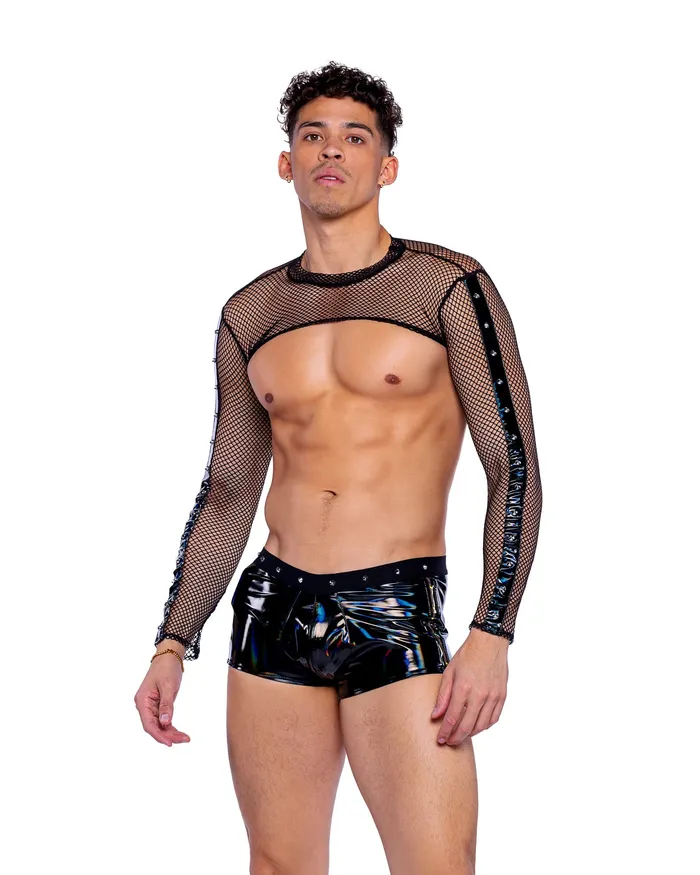 Roma Costume Inc Necklaces 6513 Vinyl with Iridescent Pint Shorts