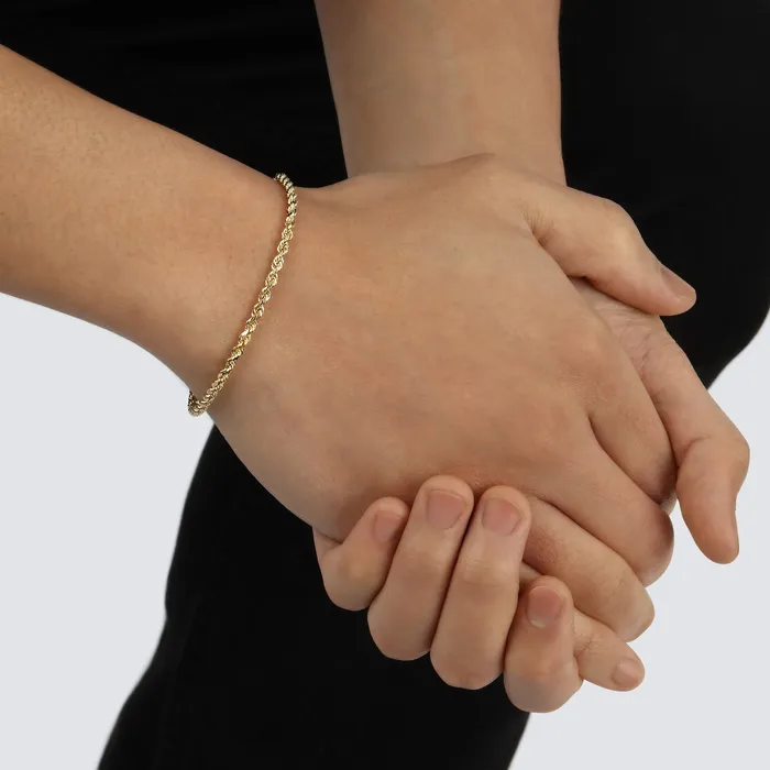 Saints Gold 30MM Rope Bracelet Diamond Cut Bracelets Saints Gold 30MM Rope Bracelet Diamond Cut Bracelets