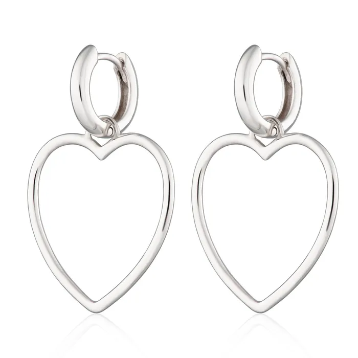 Scream Pretty Earrings Heart Hoop Earrings