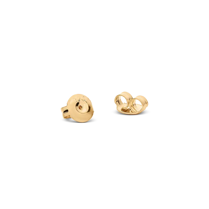 Solid Gold Oval Cut Diamond 14k Gold Earrings Earrings