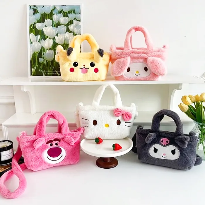 SR3347 Crossbody Plush Bag Free Earrings
