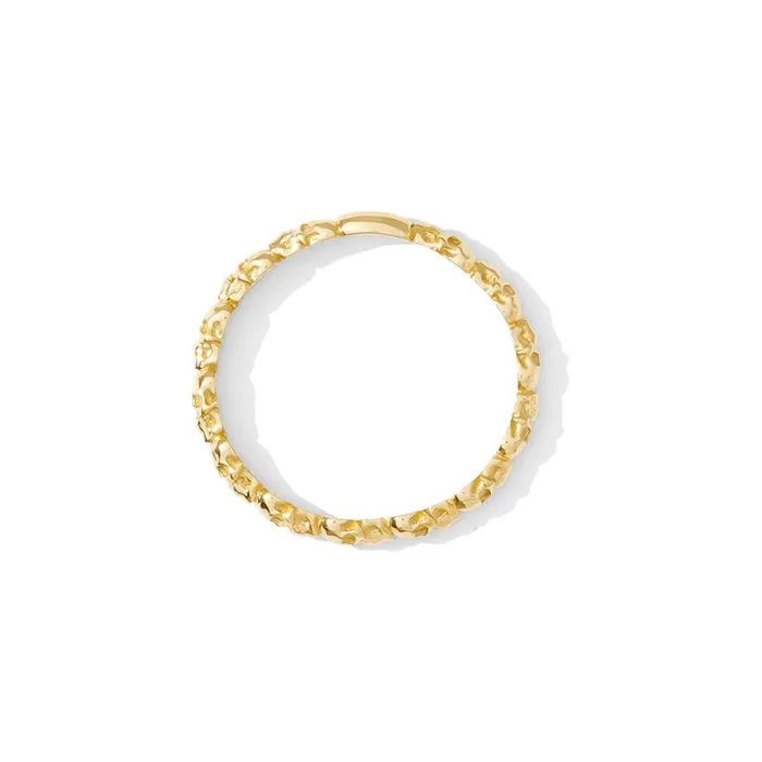 Tawapa Stacked Skulls Ring in Gold Rings