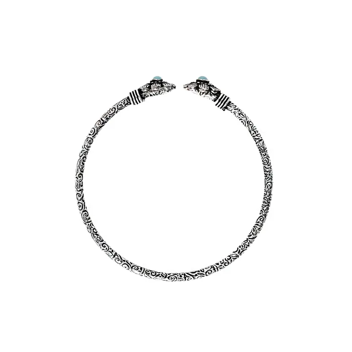 Teejh Anju Silver Oxidised Floral Bracelet Teejh Bracelets Teejh Anju Silver Oxidised Floral Bracelet Teejh Bracelets