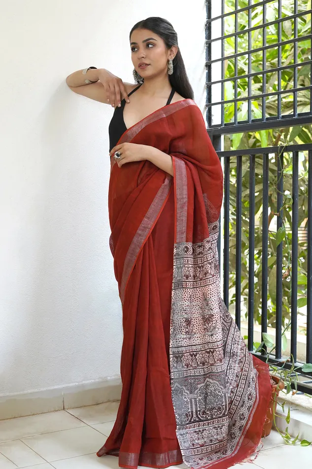 Teejh Earrings Teejh Ruby Whispers Saree