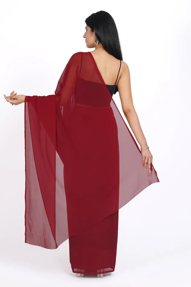 Teejh Earrings Teejh Savita Georgette Saree