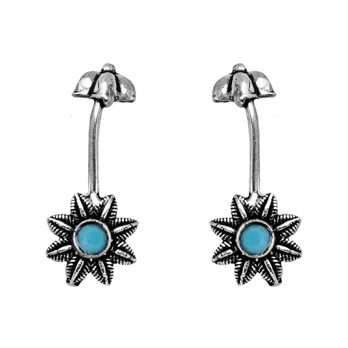 Teejh Krisha Blue Stone Clip On Bugadi Teejh Rings Teejh Krisha Blue Stone Clip On Bugadi Teejh Rings