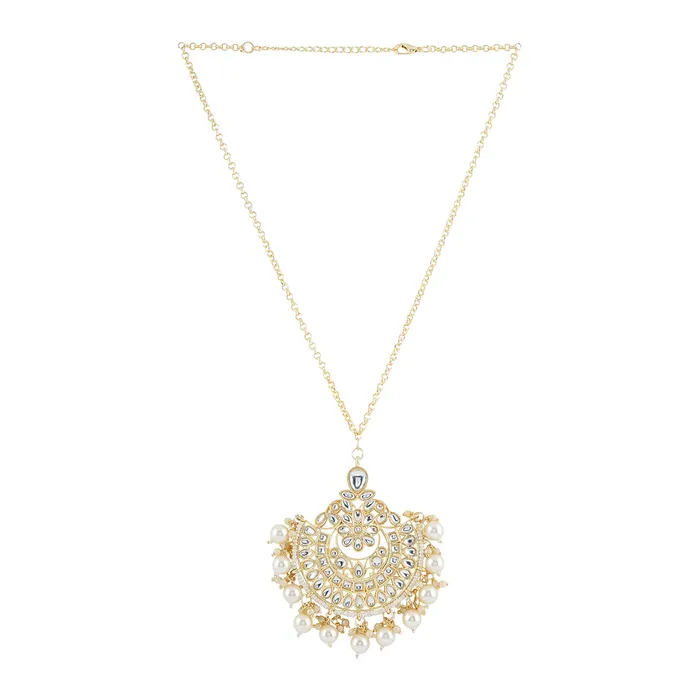 Teejh Necklaces Teejh Yutika Pearl and Polki Neckalce Teejh Necklaces Teejh Yutika Pearl and Polki Neckalce